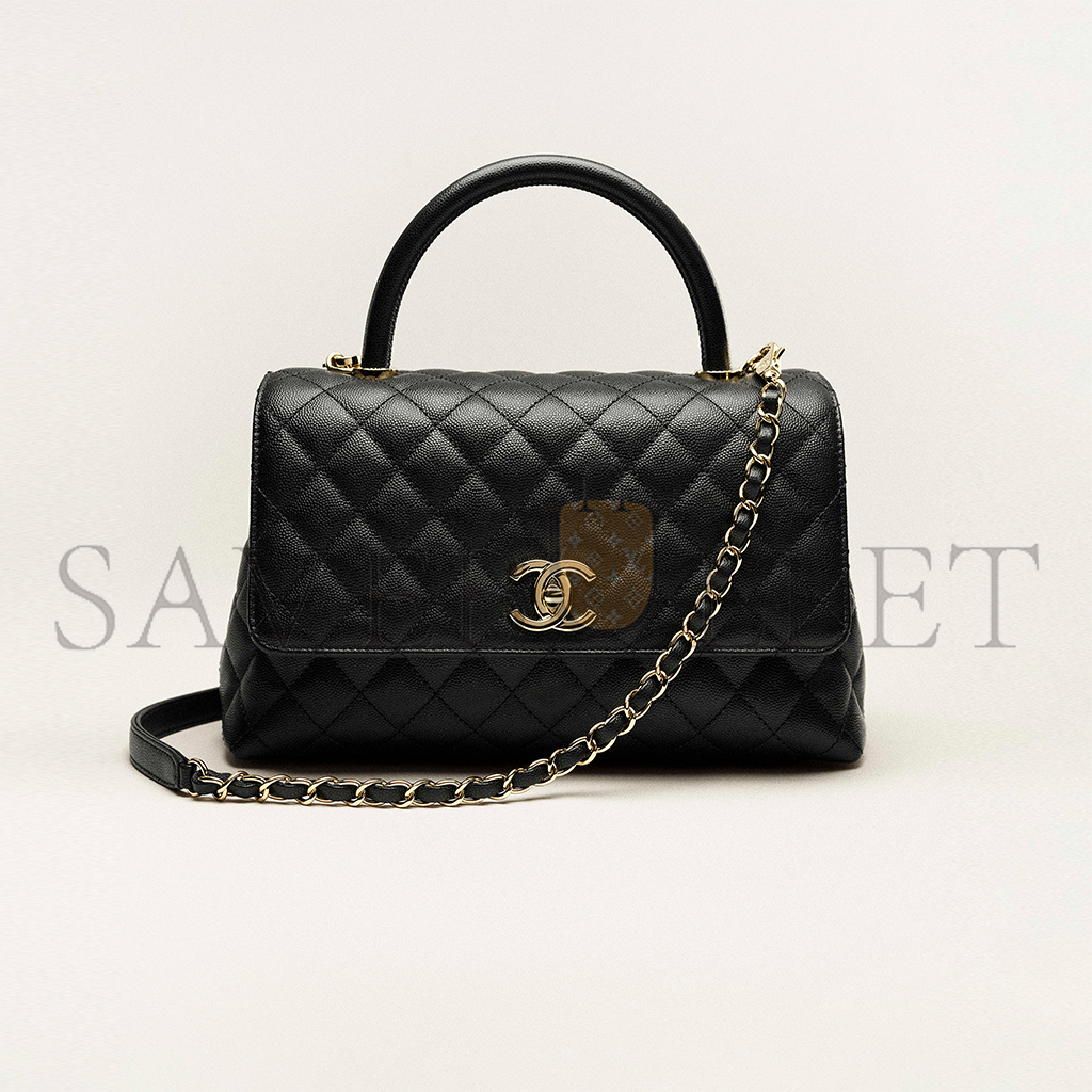 CHANEL LARGE FLAP BAG WITH TOP HANDLE A92991 (29*18*12cm)